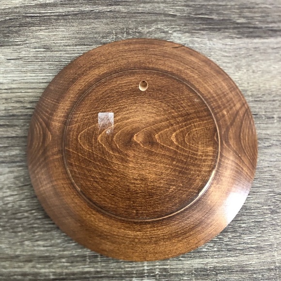 Vibrant Hand Painted Floral Wooden Plate - Picture 4 of 9